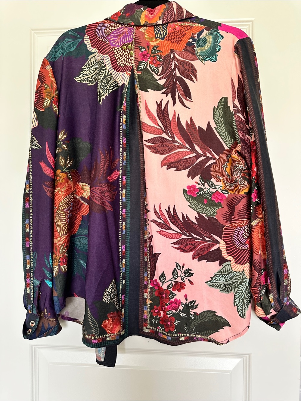 FARM Rio Pink & Purple Floral Wide-Leg Pant and top - Picture 3 of 8